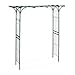 Produktbild Relaxdays Rosenbogen Metall, eckig, Rankhilfe Kletterpflanzen, Garten, wetterfest, HBT 205 x 202 x 52 cm, dunkelgrün
