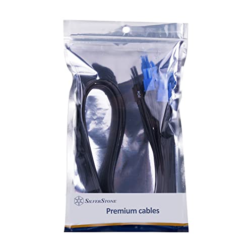 Image of Silverstone Technology PP14-PCIE Dual PCIe 8 pin (PSU) to 12+4 pin (GPU) 12VHPWR PCIe Gen5 Cable for Silverstone 2nd Gen PSUs, SST-PP14-PCIE
