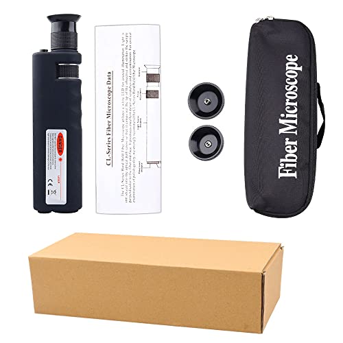 Image of 400x Handheld Fiber Microscope, 2.5mm FC /ST /SC & 1.25mm LC Adapters