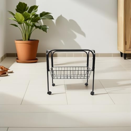 Structure métallique robuste et élégante : support noir pour cage à oiseaux - 8