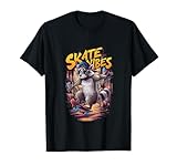 Skateur Cool Urban Raccoon - Skater Vibes T-Shirt