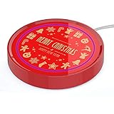Coffee Mug Warmer, Cup & Coffee warmer Smart Thermostat Coaster for Hot Tea Beverage Office/Home Desk Use with Gravity Switch Auto On/Off 135F, Semi-ring LED Indicator