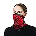 LDGSUPH Red Rose Neck Gaiter for Adult Soft Dust-proof Windproof Face Cover Fashion Neck Cozy Gator Scarf Multipurpose Sunscreen Breathable Bandana Face Mask Scarf