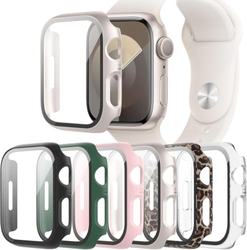 6-Pack Case with Screen Protector for Apple Watch Series 12 46mm