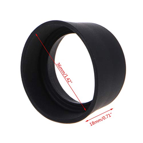 luosh Eyepiece Caps,Binoculars Lens Cover,2Pieces Soft Rubber Eyepiece Eye Shield 29-30mm Eye Guards Cups Eyepiece Covers For Binocular Microscope - Image 2