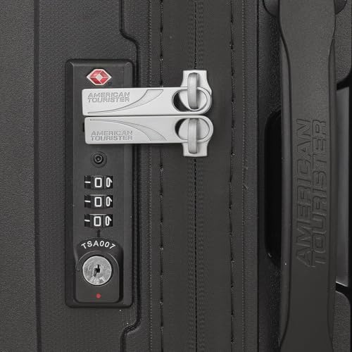 Image of American Tourister (55+67+77 CM Lightweight Trolley Set with TSA Lock & 8 Wheels Hard-Sided PP Suitcase (Black)