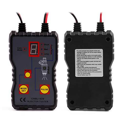 12V Fuel Injector Tester Professional Ignition Fuel Injector Pulse Tester 4 Pluse Modes Powerful Fuel System Scan Tool Test Stuck/Leaking/Burnt-Out Problem #TOP3