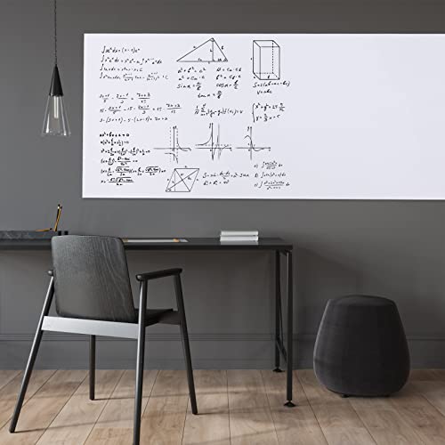 Hamigar Whiteboard Sticker For Wall 17.7" X 78.7" Whiteboard Wallpaper Peel And Stick, White Board Stick On Wall, Dry Erase Contact Paper Adhesive Poster Board Whiteboard Paint With 1 Marker #TOP5
