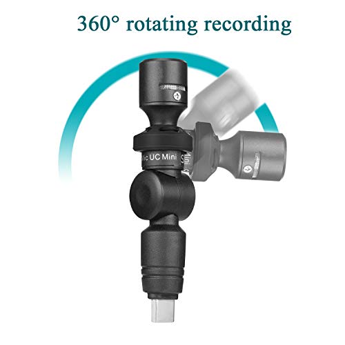 Saramonic Ultra-Compact Omnidirectional Condenser Usb-C Microphone For Smartphones, Tablets & Computers (Smartmic Uc Mini), Black #TOP3