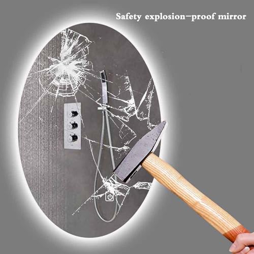 Miroir salle de bain LED haut de gamme 60x80cm rétroéclairé ovale