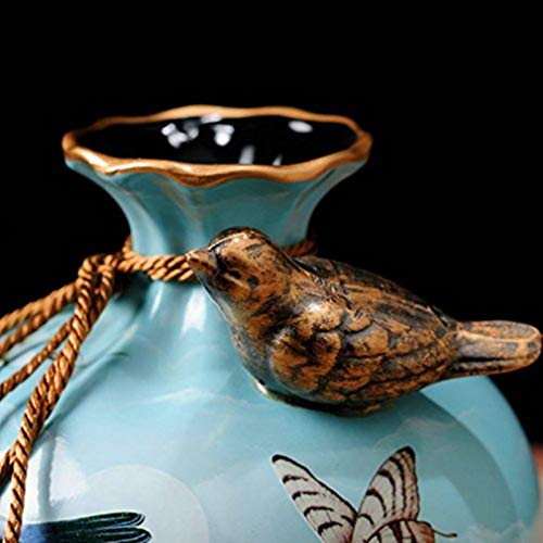 Newqz Ceramic Vase Set Of 3 For Living Room Decoration, Chinese Classical Vases Set, Blue #TOP5