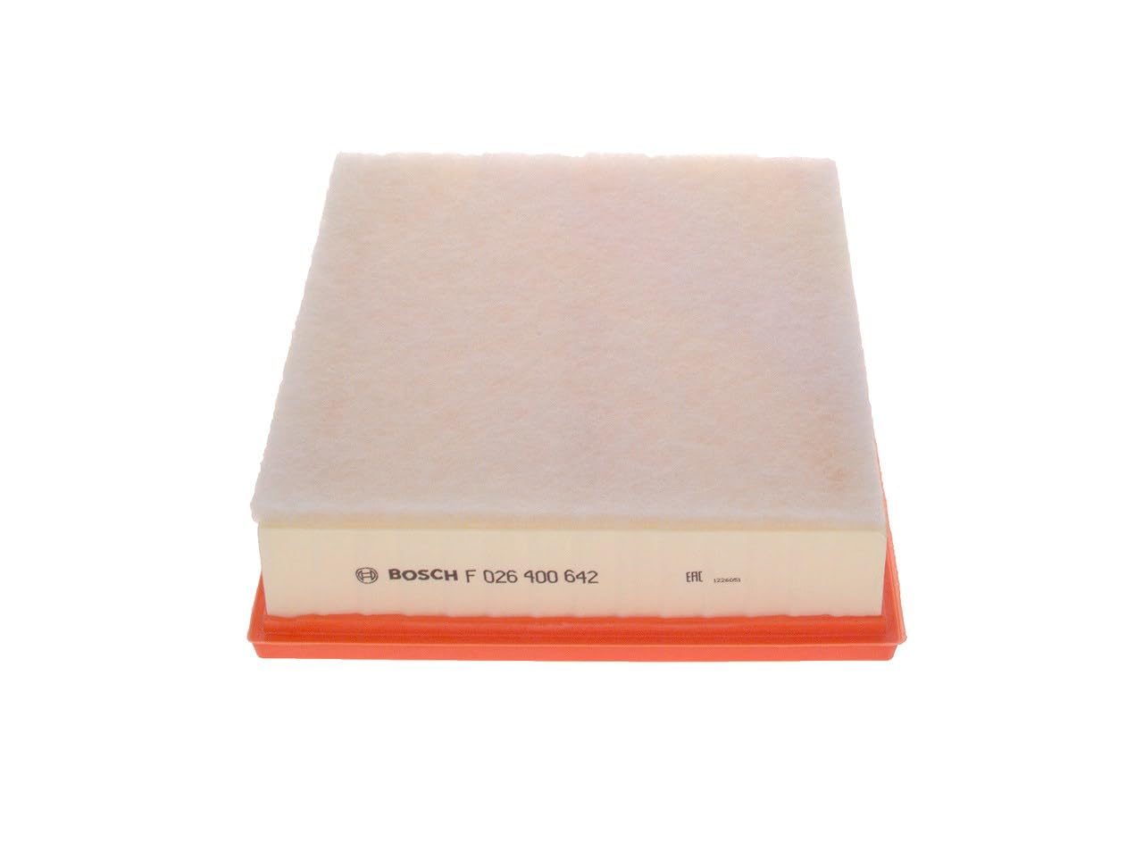 Bosch S0642 Car Air Filter - Separates Particles from the Air Intake - Moisture-resistant plus High Tensile Strength