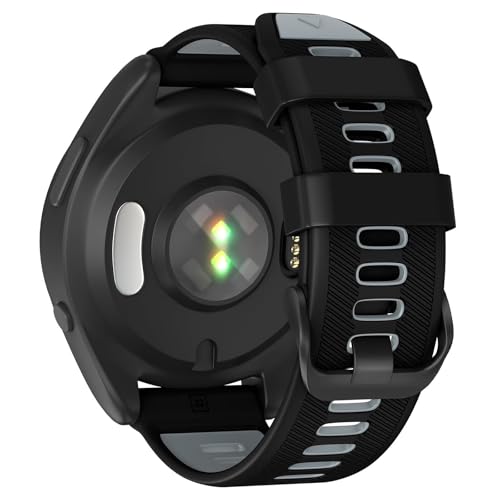 Bracelet 22mm Garmin Forerunner silicone souple anti-irritation