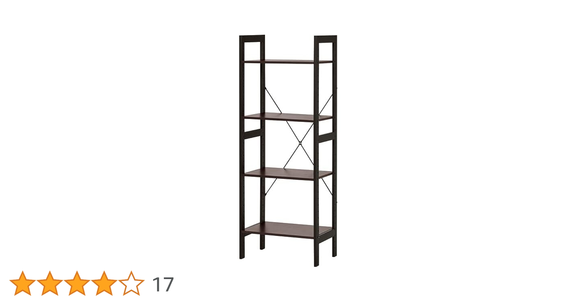 ニトリ ダークブラウン 4段オープンシェルフ 楽天市場】[幅75.2cm]オープンシェルフ (幅75cm) ニトリ 【配送