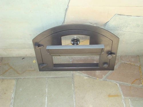 Porte Four A Bois BBQrolling Porte De Four En Fonte De Qualité Supérieure Avec Four A Pain Exterieur A Bois