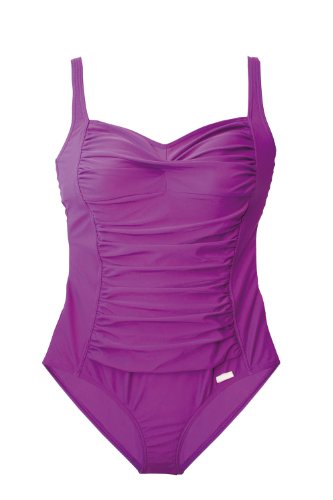 Lascana Damen Badeanzug Raffung, Softcups, Verstellbare Träger