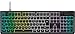 Corsair K55 Core RGB Teclado de Membrana con Cable para Juegos – QWERTY español – Interruptores Silenciosos y Sensibles – Resistente a Salpicaduras – RGB de Diez Zonas – PC, Mac –Negro