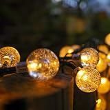 Solar String Lights Outdoor, Outdoor Solar Lights 33 Ft 100 LEDs Waterproof 8 Modes Solar Globe Stri