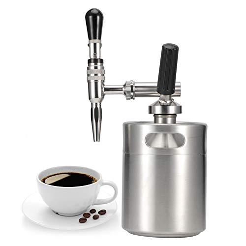 CHEOTIME de cerveza fría, de acero inoxidable de grado alimenticio, barril de café casero, infusor de nitrógeno portátil para bebidas suaves, cerveza fría, cócteles (Decir)