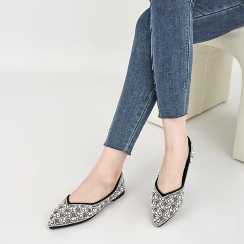 Aomigoct Ballet Flats Shoes for Women: Comfortable Dressy Flat for Wedding- Ladies 2025 Dress Pointed Toe Shoe2