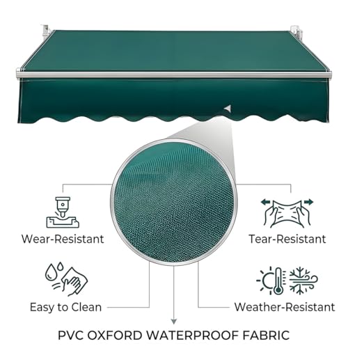 Toile de rechange pour auvent extérieur imperméable balcon jardin - 5