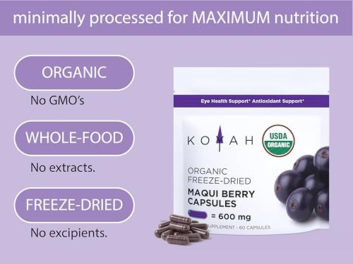 KOYAH Organic Freeze-Dried Maqui Capsules
