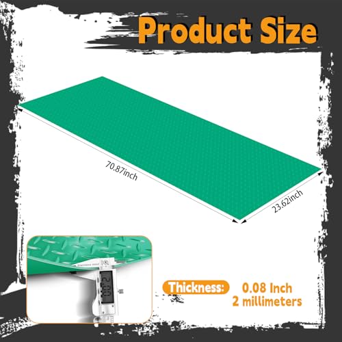 Image of Workbench Mat, Green 23.62 inch x 70.87 inch PVC Work Bench Mat with Non-Slip Texture, 2 mm Thick Scratch & Stain Resistant Surface for Painting, Woodworking, Crafting, Projects and Tool Protection
