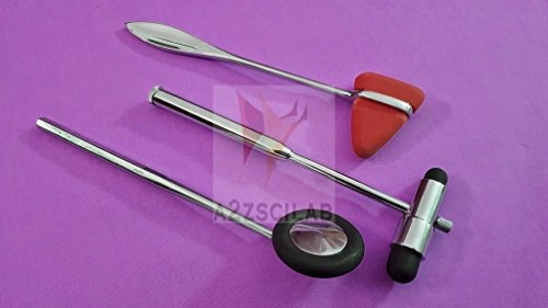 Set of 3 Pcs Reflex Taylor + Babinski + Buck Percussion Hammer Mallets (A2zscilab Brand)
