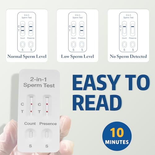 Sperm Check Fertility – 2-in-1 at-Home Semen Analysis Test for Men, Simple One-Step Check, Reliable Indicator for Fertility & Conception Readiness - Thumbnail 3