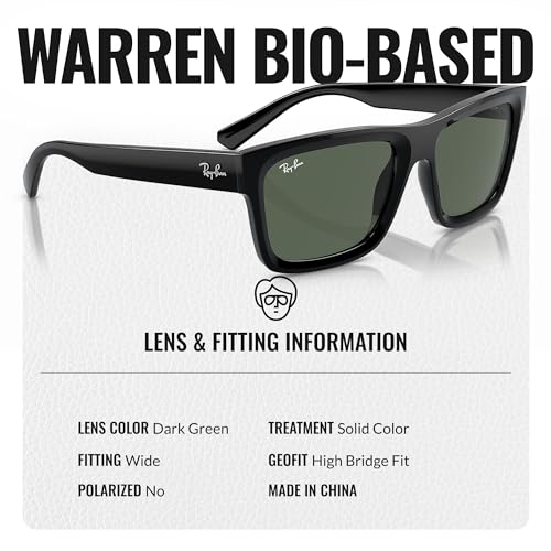 Ray-Ban RB4396 WARREN BIO-BASED Rectangle Shaped Sunglasses for Men & Women with Official RAYBAN Eyewear Kit4