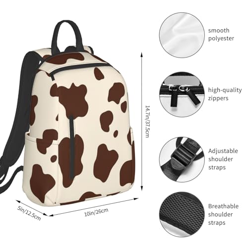 Mochila de viaje con estampado piel de vaca miniatura 4