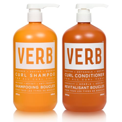 VERB Curl Shampoo & Conditioner Duo, 32 fl oz | For Curls, Coils + Waves