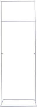 Wedding Welcome Sign Stand Sign Holder Metal Poster Sign Stand Wedding Seating Chart Stand Backdrop Stand Floral Ceremony Easel Stand for Display White, 1.73 x 5.08FT