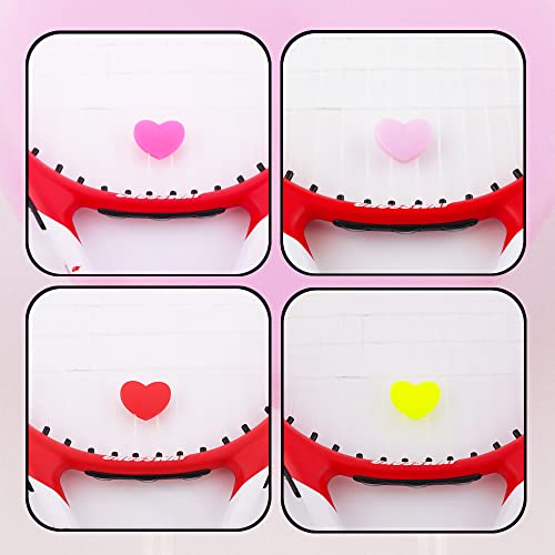 8 Pack Tennis Racquet Dampeners, Heart Shape Rubber Tennis Racket Damper Shock Absorber, Tennis Vibration Dampener With 4 Colors #TOP1
