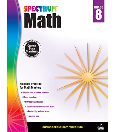 Spectrum Math Workbook, Grade 8 Spectrum Math Workbook, Grade 8