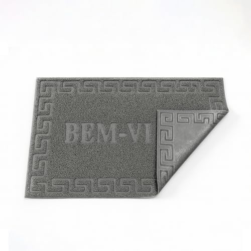 Kit Tapetes Capacho Emborrachado Bem Vindo Porta Entrada Casa Apa...