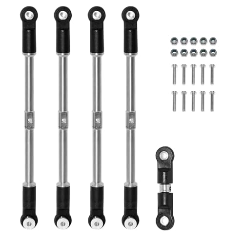 5pcs Steel Turnbuckles Camber Links Toe Set Linkage for Arrma 1/8 Karton Outcast 1/7 Big Rock Upgrade Parts Accessories miniatura 3