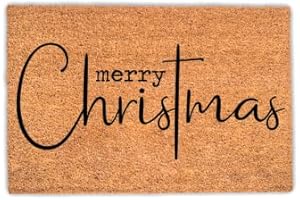 Joyous Merry Christmas Door Mat: A Festive Welcome for the Holiday Season