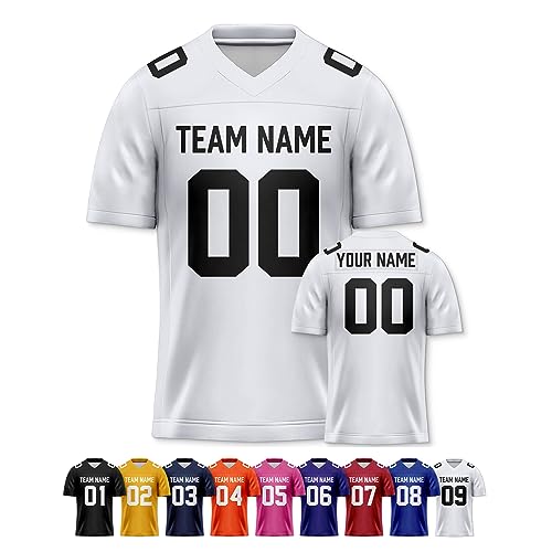 Image of Custom Replica Football Jersey with Name Number Logo
