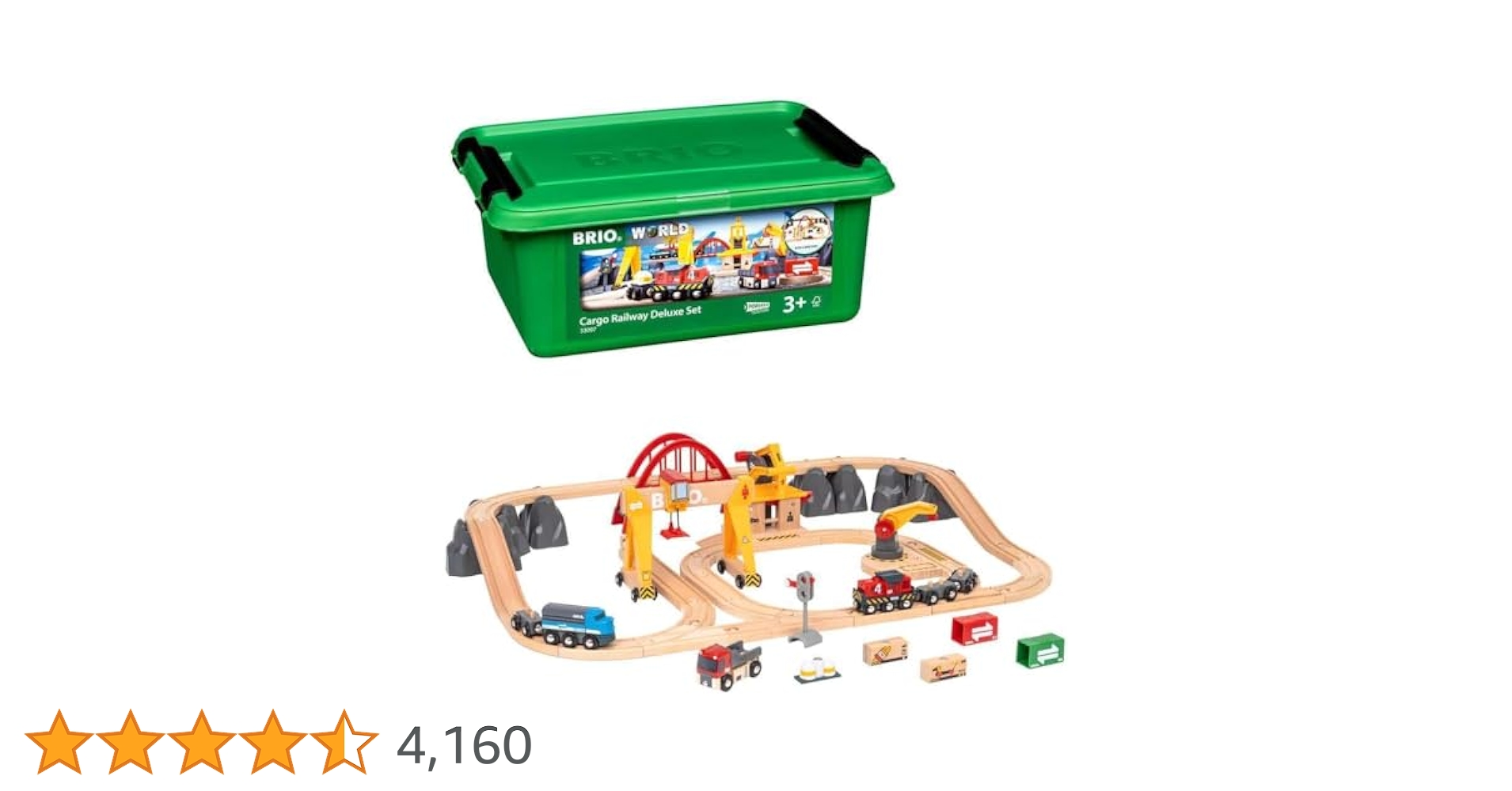 ブリオ　33097 カーゴレールウェイデラックスセット 楽天市場】【びっくり特典あり】ブリオ BRIO カーゴレール