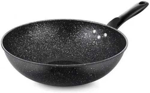 Wok con base plana antiadherente 28 cm recubrimiento granito miniatura 1