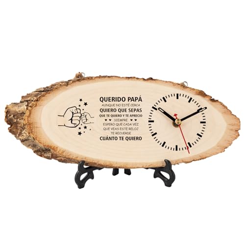 TheGiffter Regalo Padre Papá, Relojes de Escritorio Regalo Cumpleaños Padre Hombre, Regalo Dia del Padre Originales, Ideas Regalo Padre Navidad 2