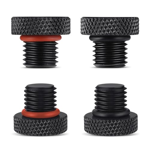 Amazicha Mirror Hole Plug 304 Stainless Steel, Rear View Mirror Plugs M10x1.25 Fit for Honda,Yamaha, Kawasaki, Suzuki,ATV and Bike (3 pcs) by Amazicha - Used condition - US$8.63