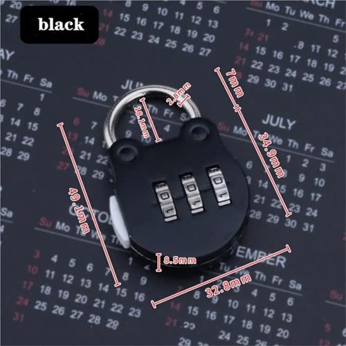 Mini cadenas à code bagages chat bleu petite serrure casier voyage