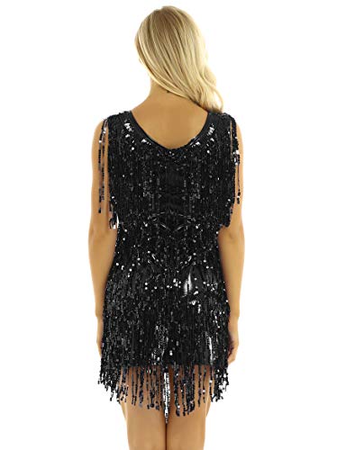 YEAHDOR Vestito da Latino Donne Ragazze con Nappa