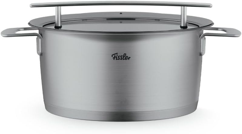Fissler Phi Collection Cam Kapaklı Kısa Tencere Paslanmaz Çelik Renkli 24 cm