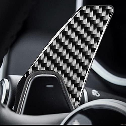 Real Premium Carbon Fiber Compatible with Jaguar F-PACE X761 2016 2017 2018 2019 2020 Accessories Car Gearshift Paddles Cover Sticker Decal Auto Interior Trim
