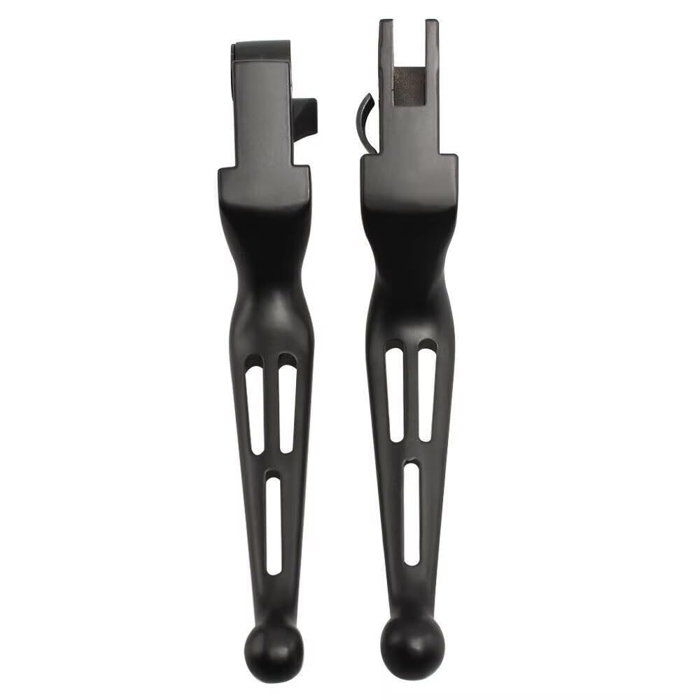 NingRuiBhd Brake Levers Clutch Lever for Sportster 883 for Softai for Touring 2pcs Motorcycle Slotted Brakes Clutch Levers(Black)