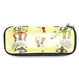 Idea de regalo: es una buena opción utilizar este estuche para bolígrafos para regalo de vuelta a la escuela, o para envolver pequeños regalos durante Navidad, Halloween, Pascua u otros festivales y fiestas.