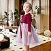 NARPLO Toddler Girls Dresses Tulle Long Sleeve Ruffle Baby Fall Winter Fashion Casual Toddler Dresses for Girls